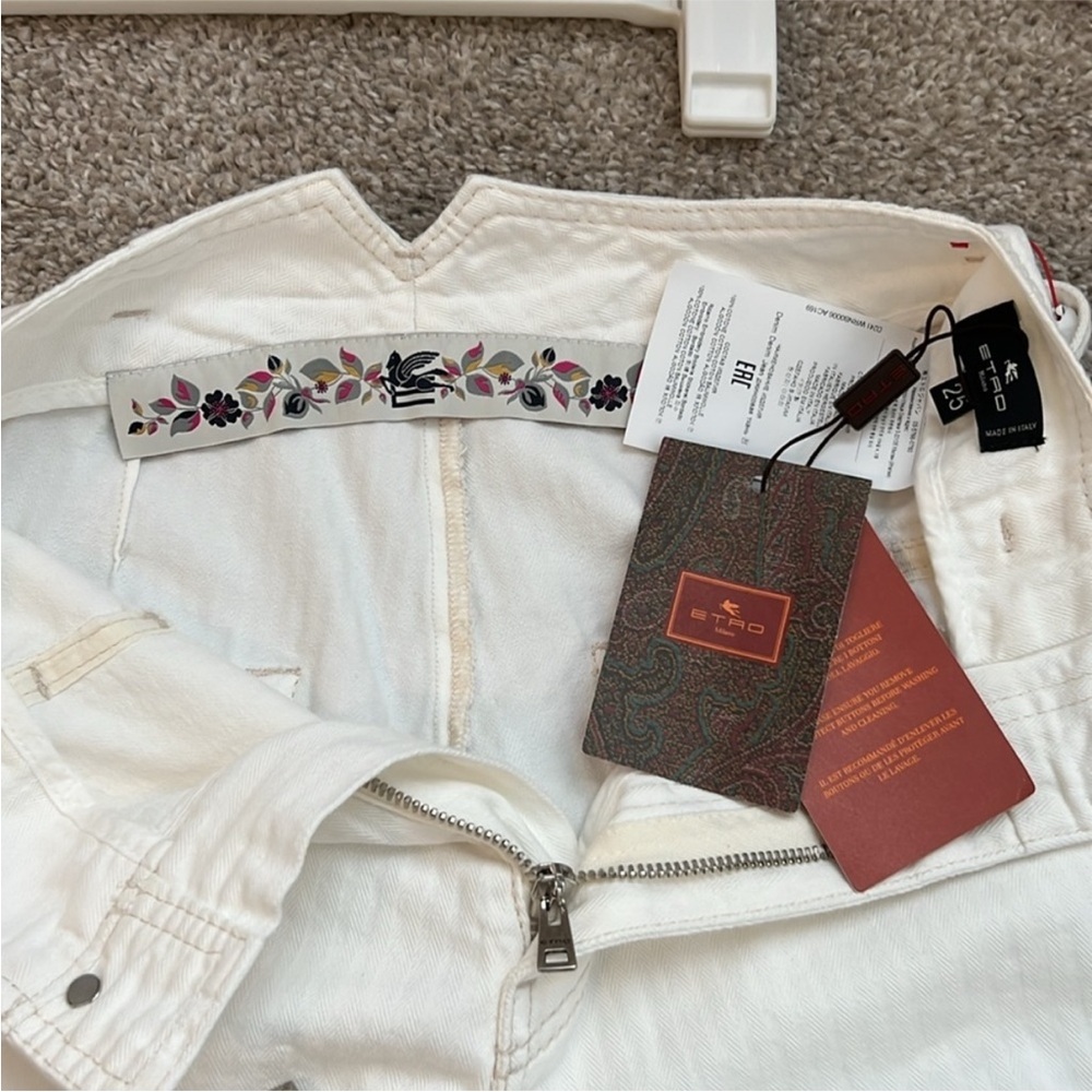 ETRO belted high-rise wide-leg jeans - Picture 8 of 11